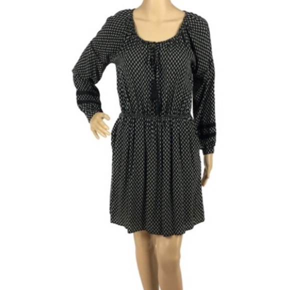 Ellison Long Sleeve Boho Peasant Dress Sm - Picture 1 of 8